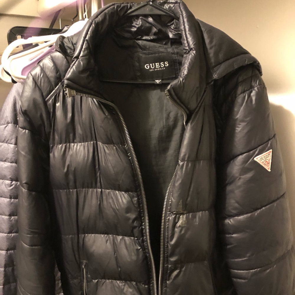 GUESS Black Puffer Jacket